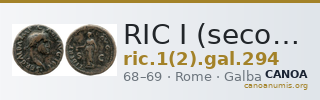 RIC I (second edition) Galba 294 — CANOA