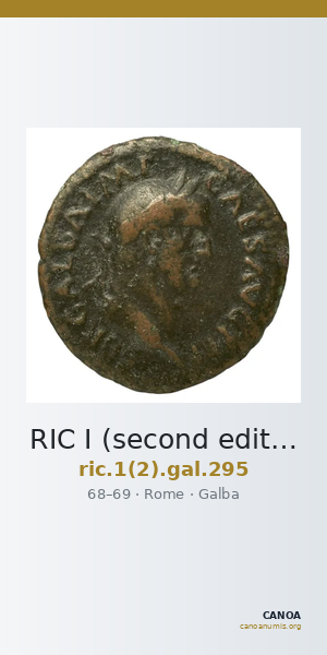 RIC I (second edition) Galba 295 — CANOA