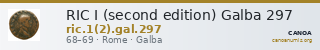 RIC I (second edition) Galba 297 — CANOA
