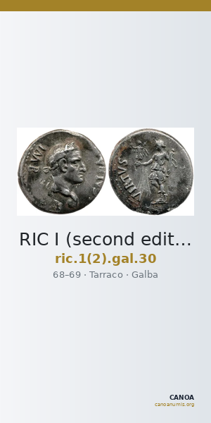 RIC I (second edition) Galba 30 — CANOA