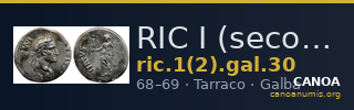 RIC I (second edition) Galba 30 — CANOA