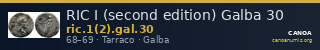 RIC I (second edition) Galba 30 — CANOA
