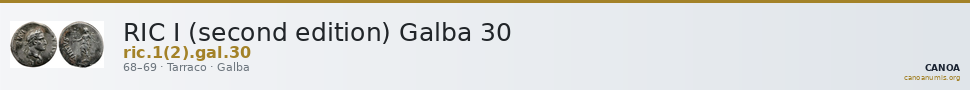RIC I (second edition) Galba 30 — CANOA