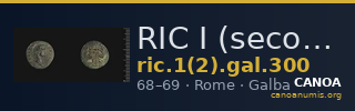RIC I (second edition) Galba 300 — CANOA