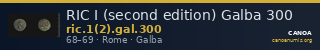 RIC I (second edition) Galba 300 — CANOA
