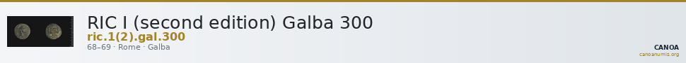 RIC I (second edition) Galba 300 — CANOA