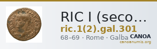RIC I (second edition) Galba 301 — CANOA