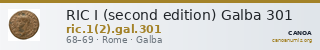 RIC I (second edition) Galba 301 — CANOA