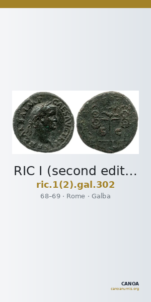 RIC I (second edition) Galba 302 — CANOA