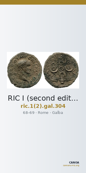 RIC I (second edition) Galba 304 — CANOA