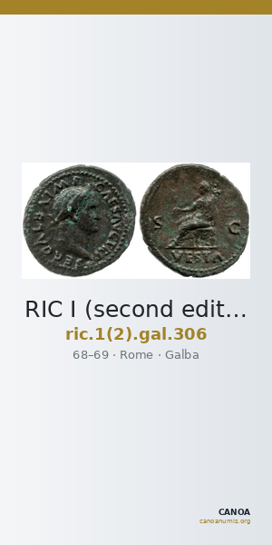 RIC I (second edition) Galba 306 — CANOA