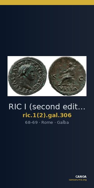 RIC I (second edition) Galba 306 — CANOA