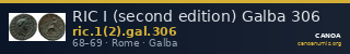 RIC I (second edition) Galba 306 — CANOA