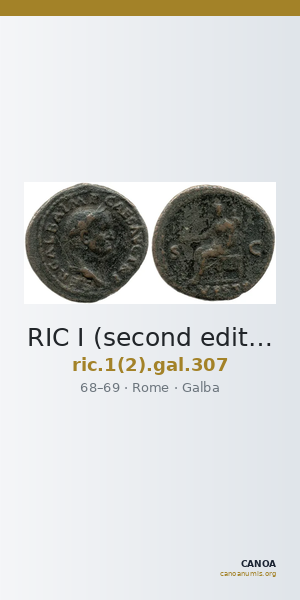 RIC I (second edition) Galba 307 — CANOA