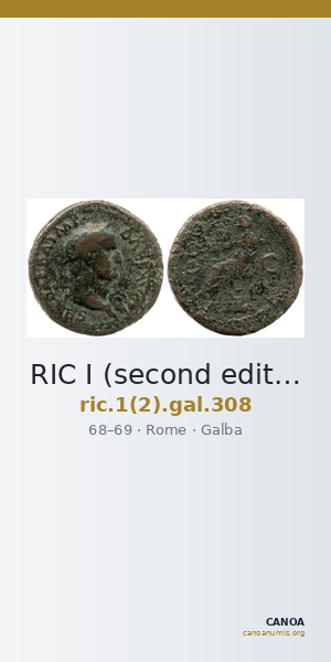 RIC I (second edition) Galba 308 — CANOA