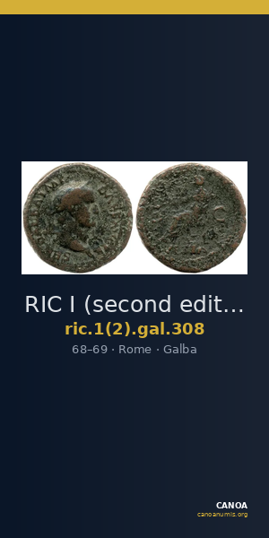 RIC I (second edition) Galba 308 — CANOA