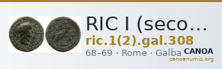 RIC I (second edition) Galba 308 — CANOA