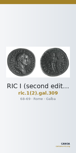 RIC I (second edition) Galba 309 — CANOA