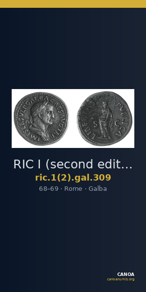 RIC I (second edition) Galba 309 — CANOA