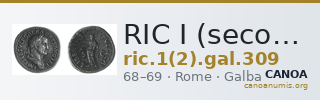 RIC I (second edition) Galba 309 — CANOA