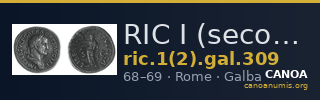 RIC I (second edition) Galba 309 — CANOA
