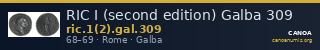 RIC I (second edition) Galba 309 — CANOA