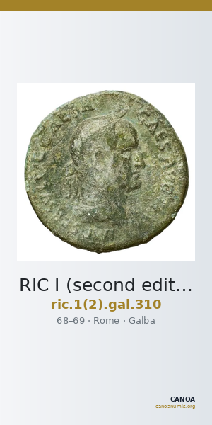 RIC I (second edition) Galba 310 — CANOA