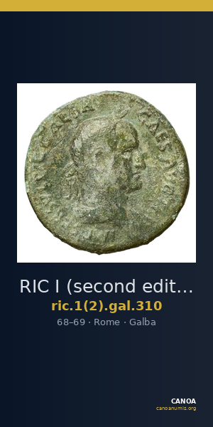 RIC I (second edition) Galba 310 — CANOA