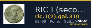 RIC I (second edition) Galba 310 — CANOA
