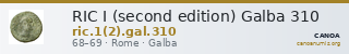 RIC I (second edition) Galba 310 — CANOA