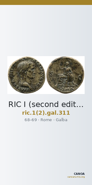 RIC I (second edition) Galba 311 — CANOA