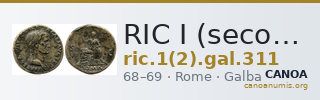 RIC I (second edition) Galba 311 — CANOA