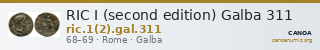 RIC I (second edition) Galba 311 — CANOA
