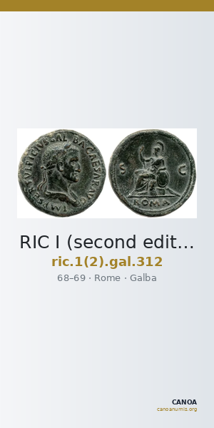 RIC I (second edition) Galba 312 — CANOA