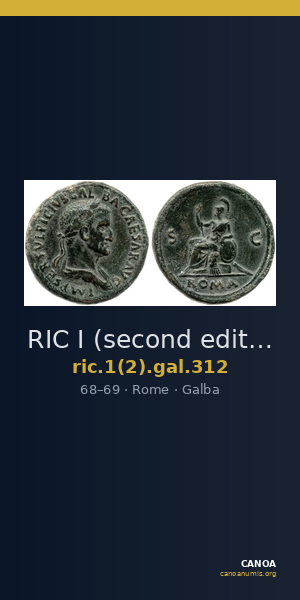 RIC I (second edition) Galba 312 — CANOA