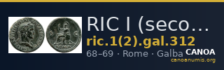 RIC I (second edition) Galba 312 — CANOA
