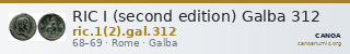 RIC I (second edition) Galba 312 — CANOA
