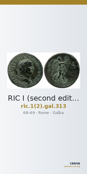 RIC I (second edition) Galba 313 — CANOA