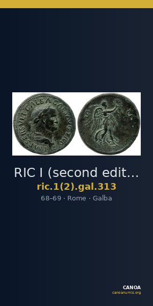 RIC I (second edition) Galba 313 — CANOA