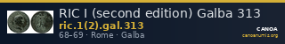 RIC I (second edition) Galba 313 — CANOA