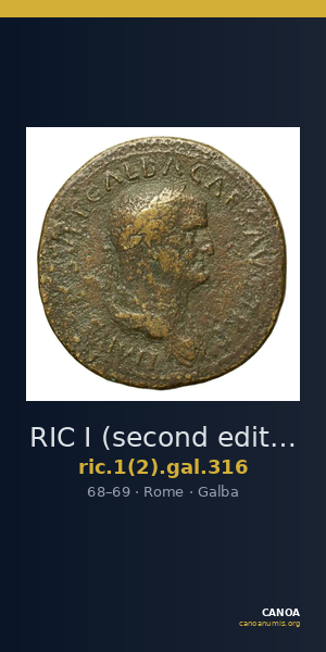 RIC I (second edition) Galba 316 — CANOA