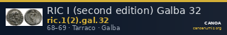 RIC I (second edition) Galba 32 — CANOA