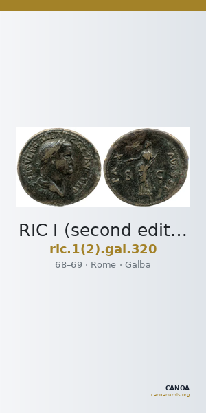 RIC I (second edition) Galba 320 — CANOA
