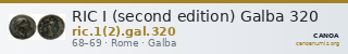 RIC I (second edition) Galba 320 — CANOA
