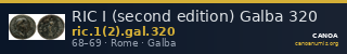 RIC I (second edition) Galba 320 — CANOA