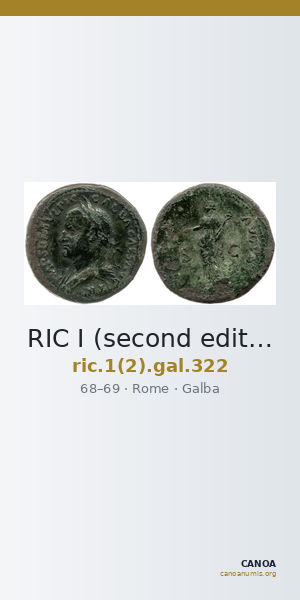 RIC I (second edition) Galba 322 — CANOA