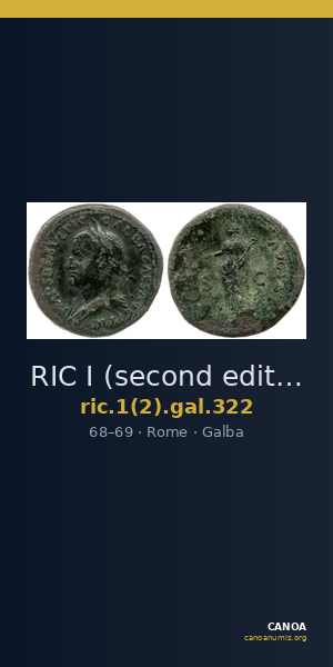 RIC I (second edition) Galba 322 — CANOA
