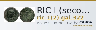 RIC I (second edition) Galba 322 — CANOA