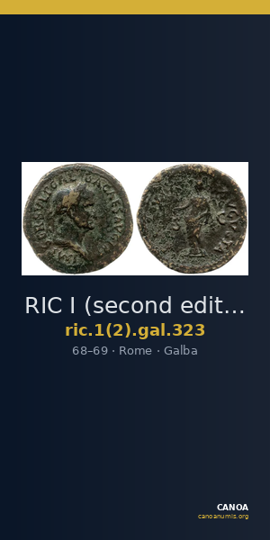 RIC I (second edition) Galba 323 — CANOA