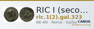 RIC I (second edition) Galba 323 — CANOA